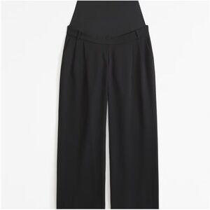 Abercrombie & Fitch Black Wide Leg Pants